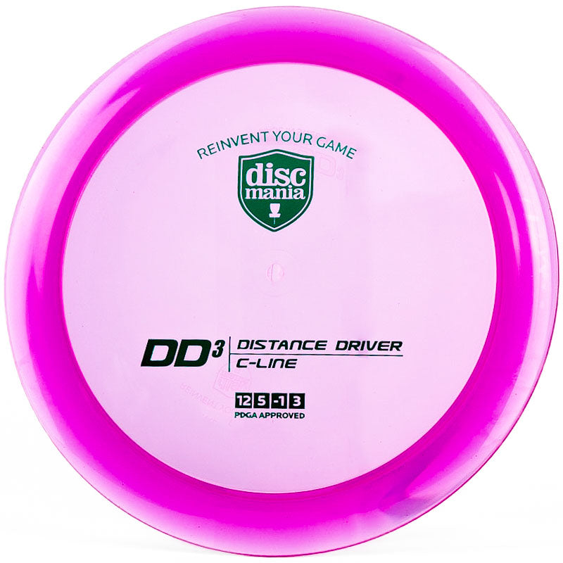 A pink and purple colored Discmania DD3