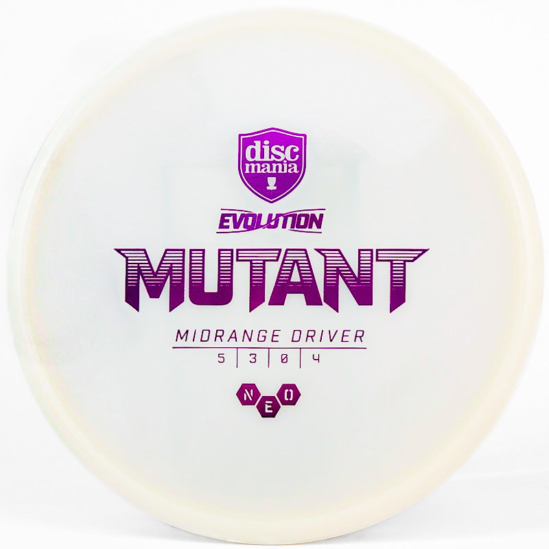 A Discmania Mutant made with white Neo plastic