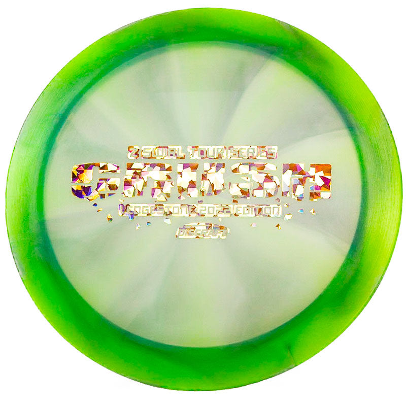 A green swirly Discraft Crush