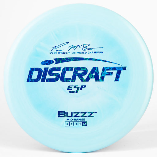 Blue Discraft Buzzz with a Blue Scales Stamp